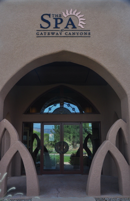the resort spa building